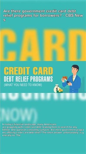 Govt Credit Card Relief Know Your Options