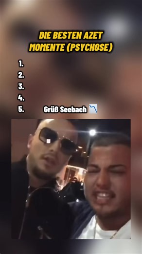 Top 5 Azet Momente (Psychose) #azet #kmn #rapper #clips #momente