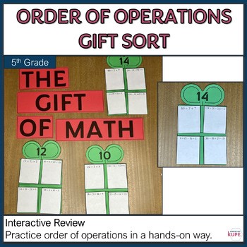 5th Grade Order of Operations Sort | Evaluate Expressions Activity