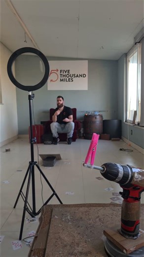 Cardthrow through ring light into moving peg 💯 #shorts