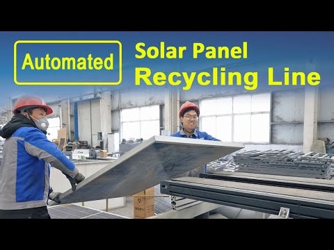 Automated Solar Panel (PV Cell) Recycling Line