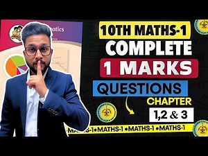 10TH MATHS 1 COMPLETE 1 MARKS MOST IMPORTANT QUESTIONS | CHAPTER 1,2 & 3 | JR TUTORIALS |
