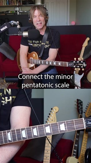 Connecting Minor Pentatonic Scale to CAGED System for Guitarists