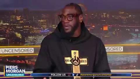 Deontay Wilder tells Piers Morgan an insane story about how his baby mama became pregnant with their daughter.“Her mother tried to set me up to have the baby. She injected my sp—m in her and ran to the bathroom and locked the door and that’s how we had her, she don’t even know I know this, but i’m telling it to the world. When I came, I used to c-m on her stomach, fold my towel nicely by the bed, because I would want to wipe it off of her stomach. Most of her relationships only last for two mont