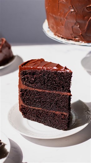 Maddie & Jules on Instagram: "Matilda inspired chocolate cake is always a good idea. Layers of soft chocolate cake with decadent chocolate ganache frosting—what more could you want? For full chocolate matilda cake recipe comment “recipe” or visit link in bio. . . . #chocolate #chocolatecake #matildacake"
