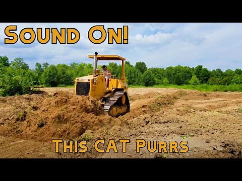 Digging A Pond - Site Prep In 9 Minutes! - Caterpillar D4H Bulldozer