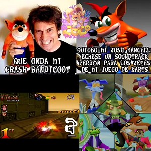 Meme para celebrar que hoy el Crash Team Racing está cumpliendo 24 años 🥳💖 | Coco Bandicoot