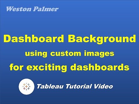 Tableau Tutorial - Dashboard background image