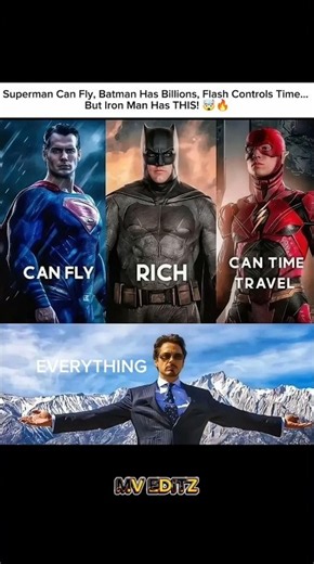 Superman Can Fly, Batman Is Rich & The Flash Can Time Travel… But What About Iron Man? 🤯🔥