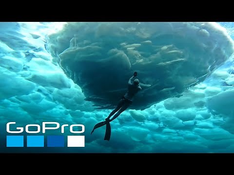 GoPro: Freediving Beneath Ice | Underwater with HERO11 Black