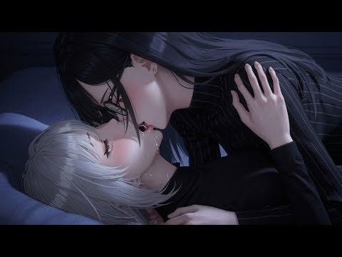 Yuri Kiss Saliva Anime In Bed