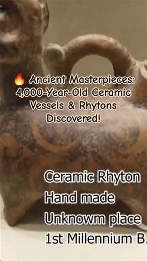 🔥 Ancient Masterpieces: 4,000-Year-Old Ceramic Vessels & Rhytons Discovered! #shorts