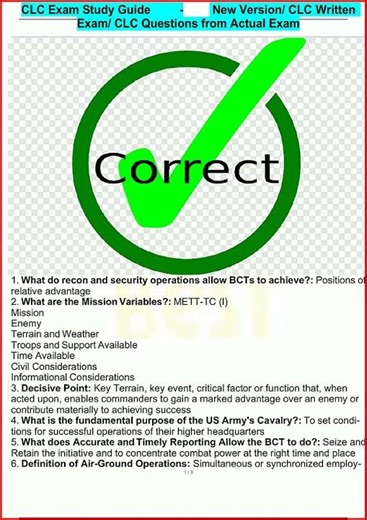 Clc Exam Study Guide New Version Clc Written Exam Clc Questi video