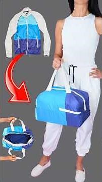 DIY Travel Bag from old Hoodie easily Miarti 🪡✂️ 👜✌️