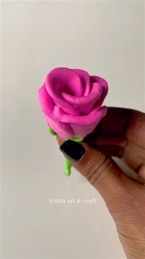 how to make rose very easily with super clay🌹 #diy #art #craft #clay #creative