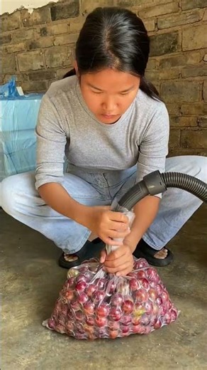 Fruit vacuum compression process