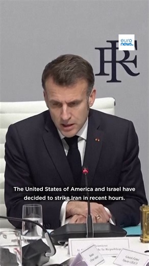 President Emmanuel Macron said France was neither informed of nor involved in the US-Israeli strikes on Iran, adding that other countries in the region and French allies were also not notified. | Euronews English