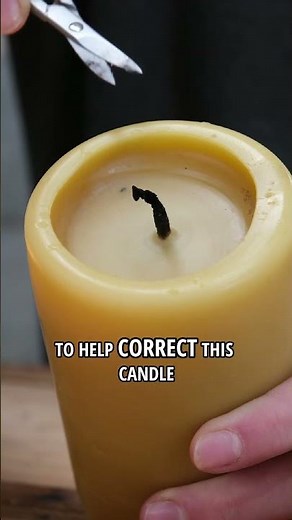 Burning Beeswax Candles - Top Tips Part 1 - Trimming the Wick