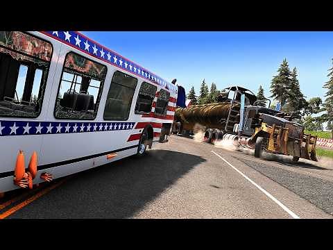 R..a.c.e : MAD Bus Race on the Most Brutal Track❗ Epic Jumps, Crashes❗ | BeamNG.drive Madness ❗