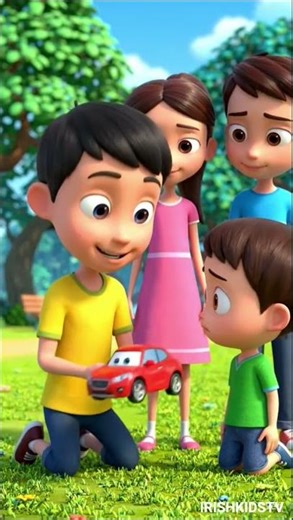Sharing Toy Car 🚗 | Kids Learn to Share #shorts #funlearning #kidsshorts #goodhabits #cartoon