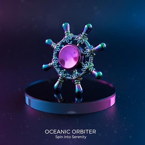 Iridescent Ship Wheel Fidget Spinner: Nautical Metallic Hand Focus Tool - Etsy