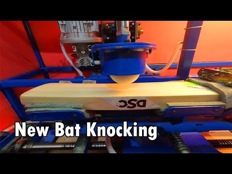 Machine Knocking of Brand New Cricket Bat ! English Willow DSC Split 6.0