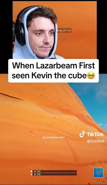 When Lazarbeam First seen Kevin the cube🥺 #fortnite #fyp #ogfortnite #fortniteclips #fortnitememes #lazarbeam