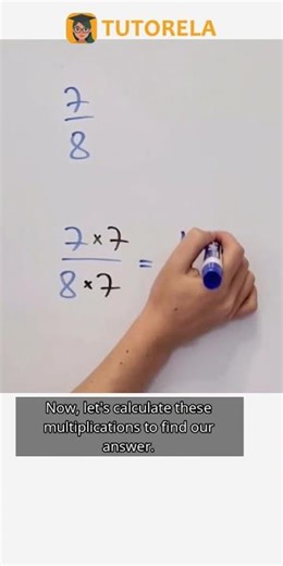 Multiply 7/8 by 7: Fraction Scaling Explained #Math #SimpleFractions
