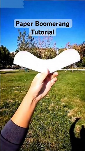 How to make a paper boomerang, easy boomerang tutorial, an amazing boomerang made of paper.