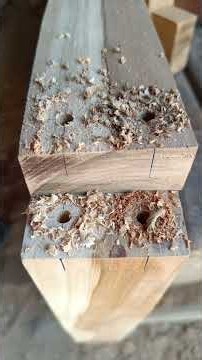 How to assemble wood without using screws or nails #woodworking #woodtrick #carpentry #diyproject