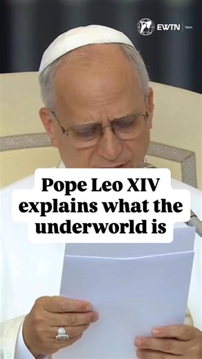 112K views · 2.3K reactions | At the General Audience, Pope Leo XIV, continuing his catechesis on Holy Saturday, explained what the underworld is: not a place but a condition of pain, solitude, and separation from God. Yet Christ enters even there to liberate humanity. | EWTN Vatican | Facebook