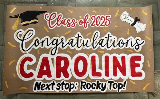 Custom Graduation Banner Hand Painted for You! - Etsy