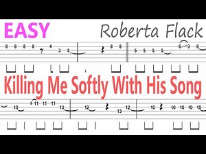 Roberta Flack - Killing Me Softly With His Song Guitar Solo Tab+BackingTrack