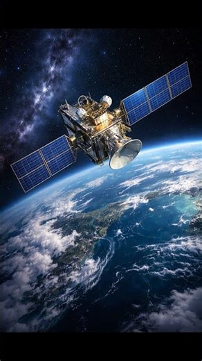 GSLV Satellite Separation in Space.
