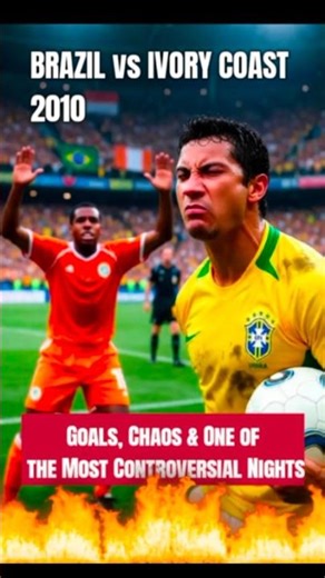Drogba Fought, Brazil Controlled 🇨🇮💥🇧🇷 | World Cup 2010 Drama