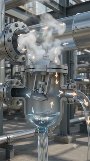Steam Trap Working Principle | Industrial Training #SteamTrap #SteamSystem #OilAndGas