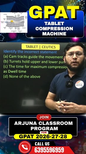 PHARMACY INDIA on Instagram: "💊 GPAT Quick Revision – Tablet Compression Machine 💊 📌 What is Tablet Compression Machine? ➡️ A machine used to compress granules/powder into tablets of uniform weight, size & hardness. ➡️ Also known as Tablet Press. ✨ Types: 1️⃣ Single Punch Machine – One die & one punch set. 2️⃣ Multi-station Rotary Machine – Multiple punches; high-speed production. ⚙️ Important GPAT Points: 🔹 Compression force controls hardness & friability. 🔹 Uniform filling ensures dose ac