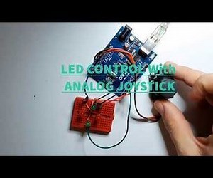 Arduino LED Control With Analog Joystick - Visuino - Visual Development for Arduino