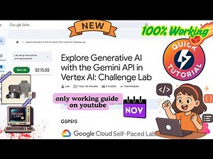 Explore Generative AI with the Gemini API in Vertex AI: Challenge Lab | NOV #GSP515 #qwiklabs