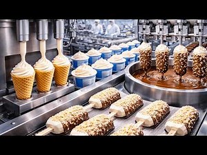 Industrial Ice Cream Manufacturing Process | How Ice Cream Is Made in Modern Factories