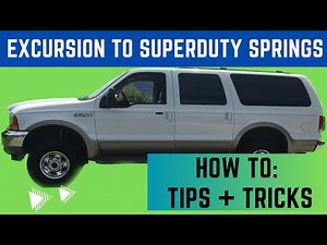 Ford Excursion Leaf Spring Swap: V/C code Install