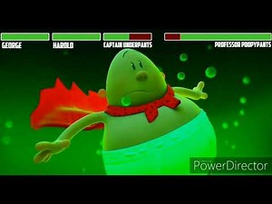 Captain Underpants vs. Professor Poopypants WITH HEALTHBARS | Final Battle | HD | Captain Underpants