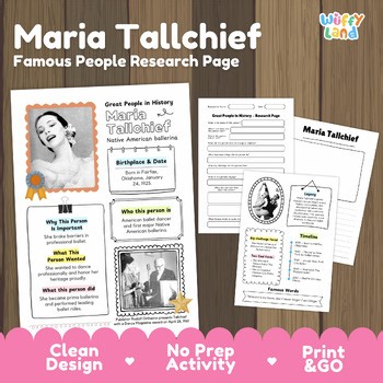 Maria Tallchief Research Project | Native American History | Famous Ballerina