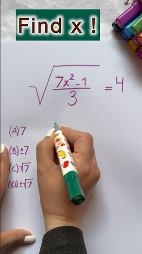 Simplifying Algebraic Square Root Math Question #maths
