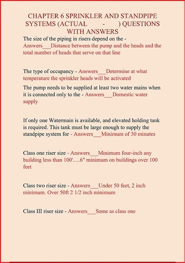 Chapter 6 Sprinkler And Standpipe Systems Actual video