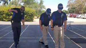 California police officers try sobriety test wearing 'impairment goggles'