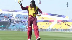 Chris Gayle raised his bat and acknowledged the applause as he walked back after a 9-ball 15. Is this the last time he turns out for West Indies? 👀 | ICC - International Cricket Council