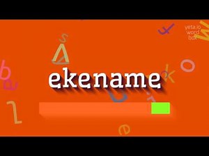 How to say "ekename"! (High Quality Voices)