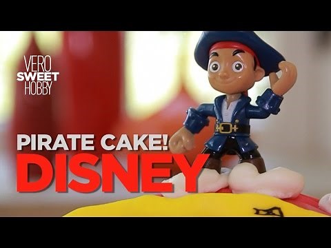 PIRATE CAKE - How to make a Disney Pirate Cake - Jake and the Neverland Pirates