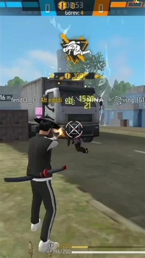 Ekip çarpışması elmas 1 oldum.